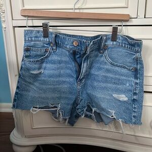 blue jean shorts american eagle size 4